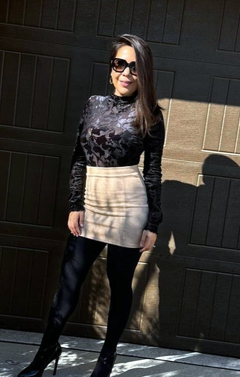 Mayra Suede Skirt